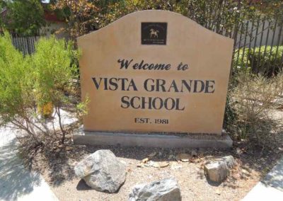 Vista Grande School Sign